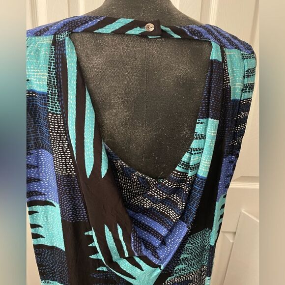 Mara Hoffman Backless Retro Print Dress Size Small - Picture 6 of 10